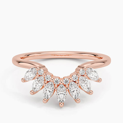 Tamamlayıcı 0,50 Karat Yuvarlak Kesim Laboratuvar Pırlanta Yüzük 18K - Bold Diamonds