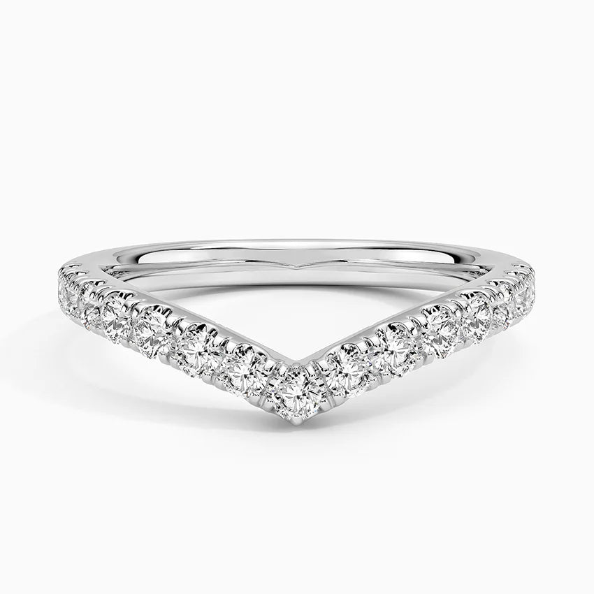 Tamamlayıcı Yüzük 0.50 Karat Yuvarlak Kesim Laboratuvar Pırlanta Yüzük 18K - Bold Diamonds