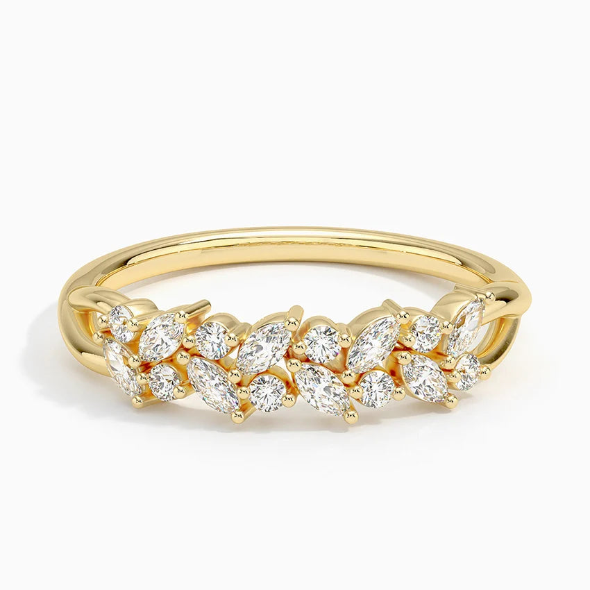 Pırlanta 0,50 Karat Marquise Kesim Laboratuvar Pırlanta Yüzük 18K - Bold Diamonds
