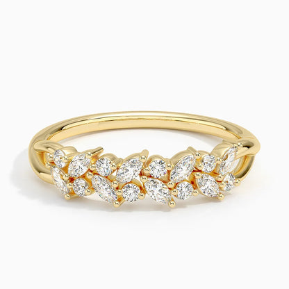 Pırlanta 0,50 Karat Marquise Kesim Laboratuvar Pırlanta Yüzük 18K - Bold Diamonds