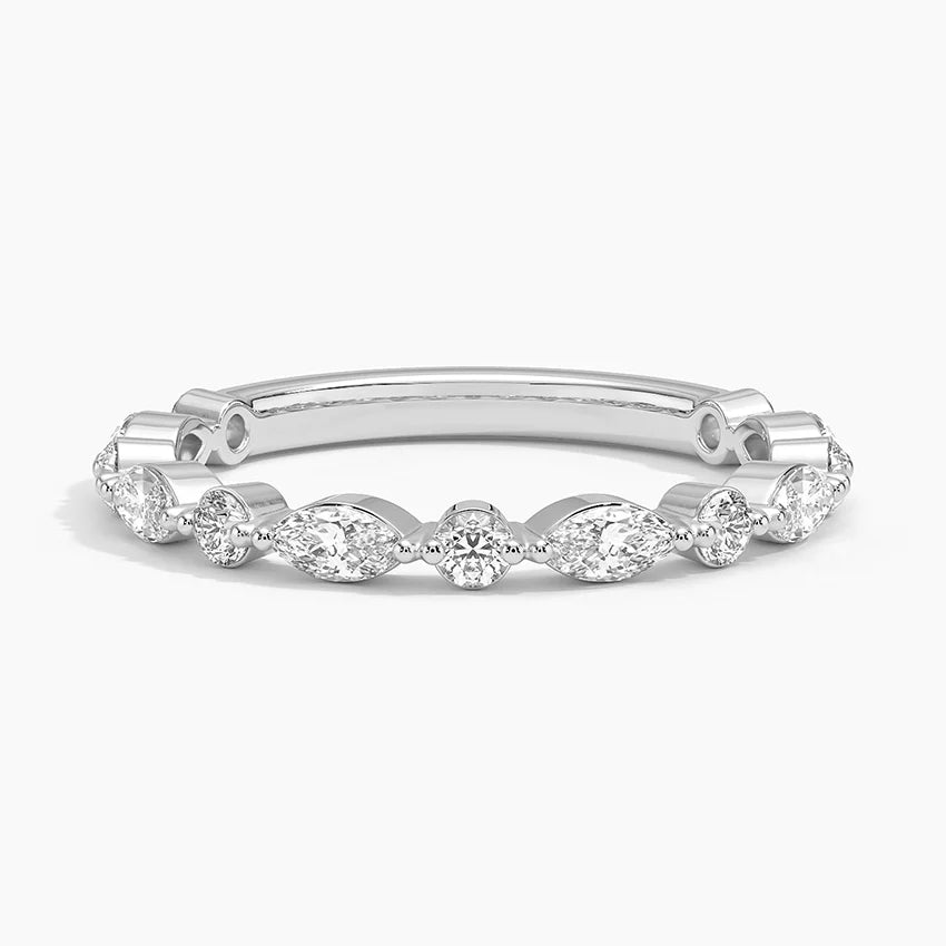 Pırlanta Yüzük 0.50 Karat Yuvarlak Kesim Laboratuvar Pırlanta Yüzük 18K - Bold Diamonds