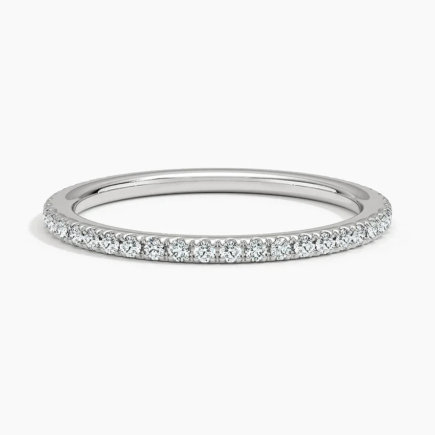 Tam Tur Yüzük 0.50 Karat Yuvarlak Kesim Laboratuvar Pırlanta Yüzük 18K - Bold Diamonds