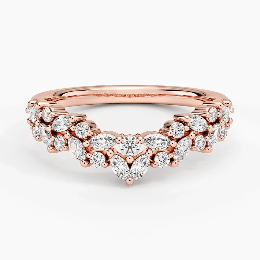Tamamlayıcı 0,50 Karat Yuvarlak Kesim Laboratuvar Pırlanta Yüzük 18K - Bold Diamonds