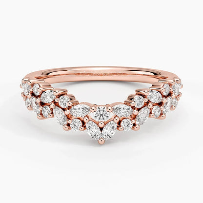 Tamamlayıcı 0,50 Karat Yuvarlak Kesim Laboratuvar Pırlanta Yüzük 18K - Bold Diamonds