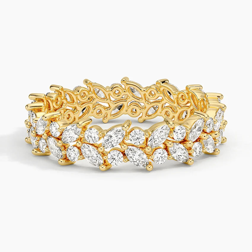 Tam Tur 0,50 Karat Yuvarlak Kesim Laboratuvar Pırlanta Yüzük 18K - Bold Diamonds