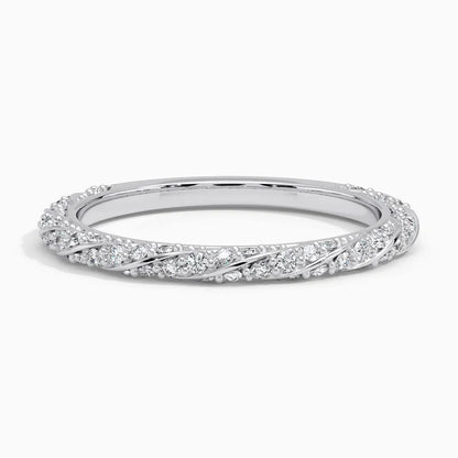 Özel Tasarım Tam Tur 0,50 Karat Yuvarlak Kesim Laboratuvar Pırlanta Yüzük 18K - Bold Diamonds