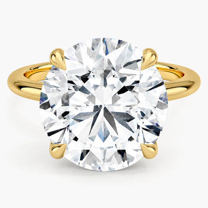 6.00 Karat Yuvarlak Kesim D-VS Tektaş Laboratuvar Pırlanta Yüzük - Bold Diamonds