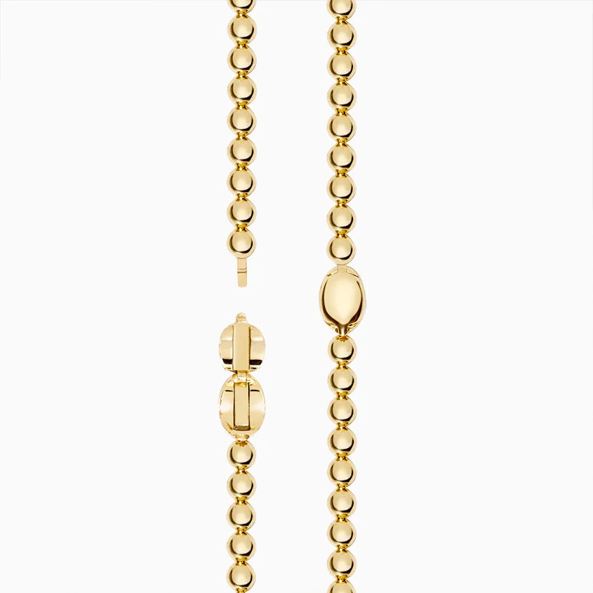 Boncuk Model 1.00 karat Yuvarlak Kesim Laboratuvar Pırlanta Kolye 18K - Bold Diamonds