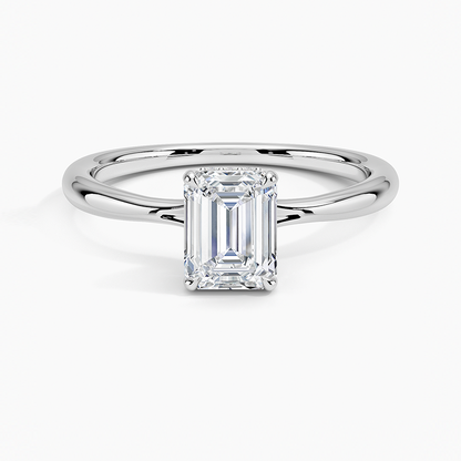 1.60 Carat Princess Halo Design Solitaire Lab Diamond Ring 18K - Florina 