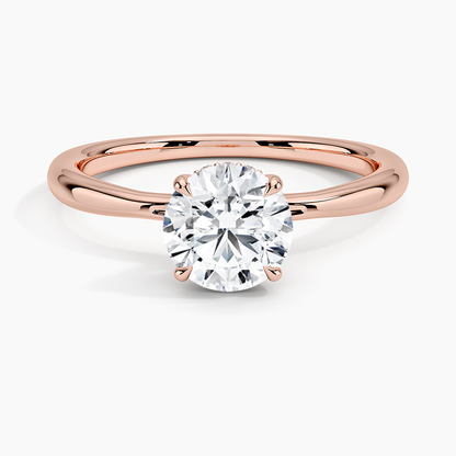 1.60 Carat Princess Halo Design Solitaire Lab Diamond Ring 18K - Florina 