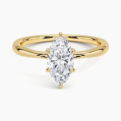 1.60 Carat Princess Halo Design Solitaire Lab Diamond Ring 18K - Florina 