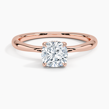 1.60 Carat Princess Halo Design Solitaire Lab Diamond Ring 18K - Florina 