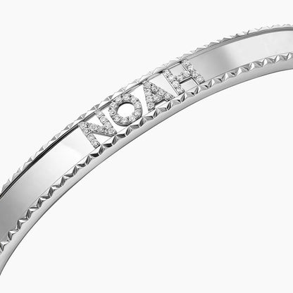 Özel varyasyon 1.00 Karat Yuvarlak Kesim Laboratuvar Pırlanta Bileklik 18K - Bold Diamonds