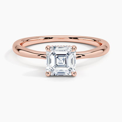 1.60 Carat Princess Halo Design Solitaire Lab Diamond Ring 18K - Florina 