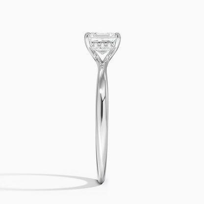 1.60 Carat Princess Halo Design Solitaire Lab Diamond Ring 18K - Florina 