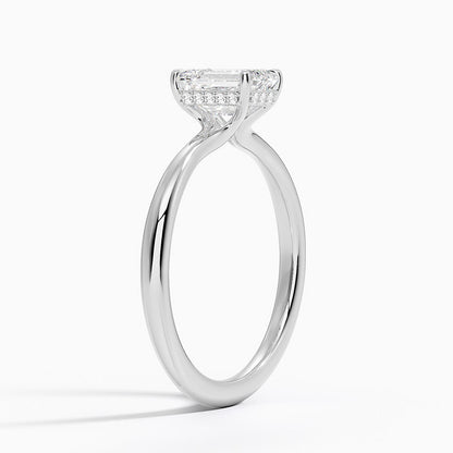 1.60 Carat Princess Halo Design Solitaire Lab Diamond Ring 18K - Florina 