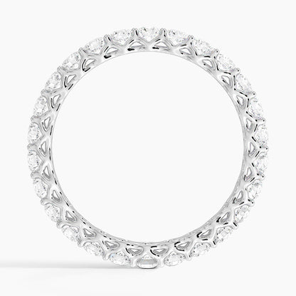 Tam Tur 1,00 Karat Yuvarlak Kesim Laboratuvar Pırlanta Yüzük 18K - Bold Diamonds