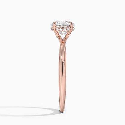 1.60 Carat Princess Halo Design Solitaire Lab Diamond Ring 18K - Florina 