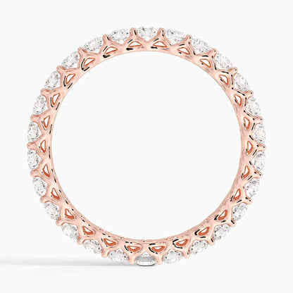 Tam Tur 1,00 Karat Yuvarlak Kesim Laboratuvar Pırlanta Yüzük 18K - Bold Diamonds