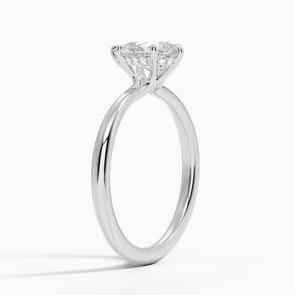 1.60 Carat Princess Halo Design Solitaire Lab Diamond Ring 18K - Florina 
