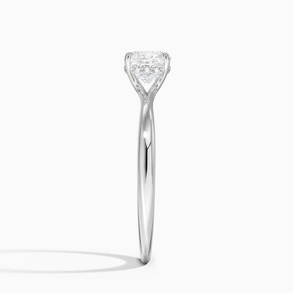 1.60 Carat Princess Halo Design Solitaire Lab Diamond Ring 18K - Florina 