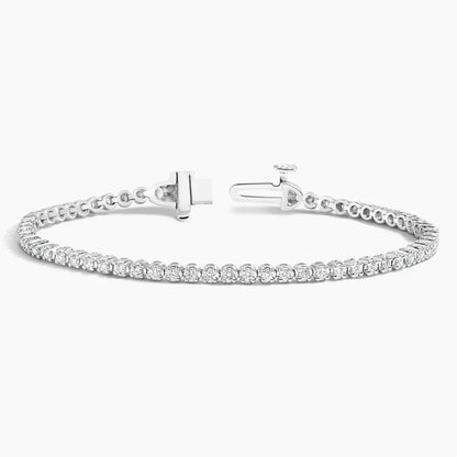 Su Yolu Model 1.00 Karat Yuvarlak Kesim Laboratuvar Pırlanta Bileklik 18K - Bold Diamonds