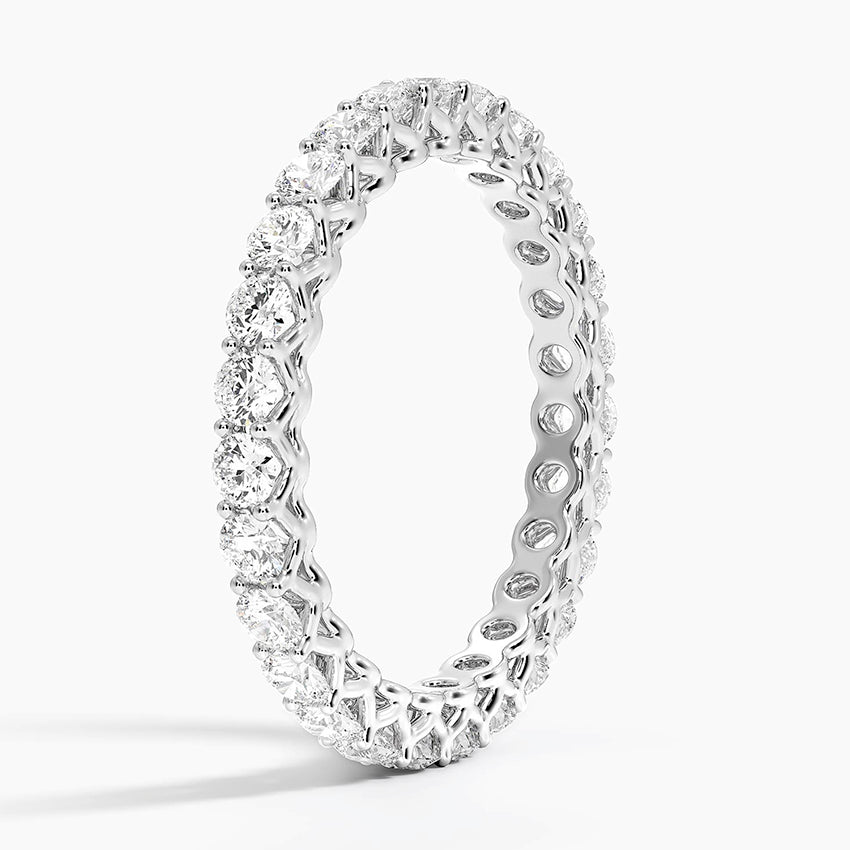 Tam Tur 1,00 Karat Yuvarlak Kesim Laboratuvar Pırlanta Yüzük 18K - Bold Diamonds