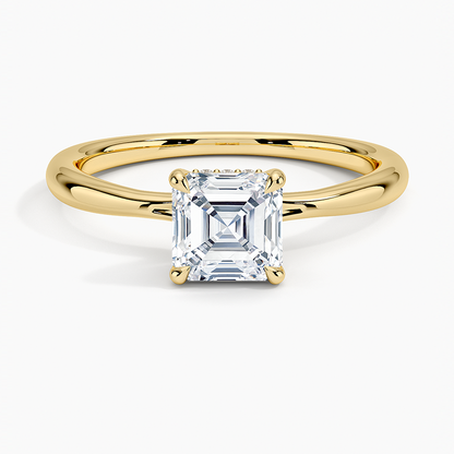 1.60 Carat Princess Halo Design Solitaire Lab Diamond Ring 18K - Florina 