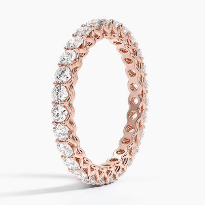 Tam Tur 1,00 Karat Yuvarlak Kesim Laboratuvar Pırlanta Yüzük 18K - Bold Diamonds