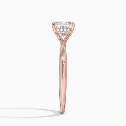 1.60 Carat Princess Halo Design Solitaire Lab Diamond Ring 18K - Florina 