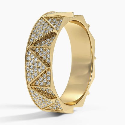 Alyans 1,00 Karat Yuvarlak Kesim Laboratuvar Pırlanta Yüzük 18K - Bold Diamonds