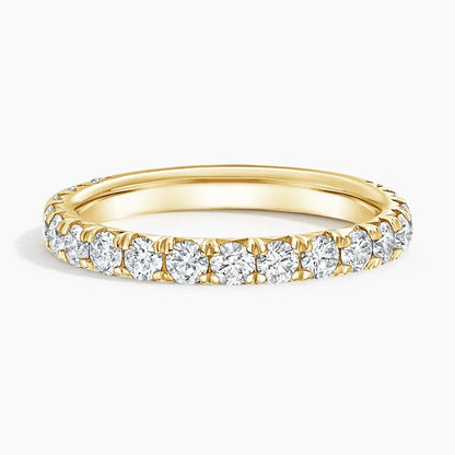 Tam Tur 1,00 Karat Yuvarlak Kesim Laboratuvar Pırlanta Yüzük 18K - Bold Diamonds