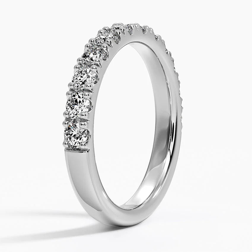 Yarım Tur Yüzük 1.00 Karat Yuvarlak Kesim Laboratuvar Pırlanta Yüzük 18K - Bold Diamonds