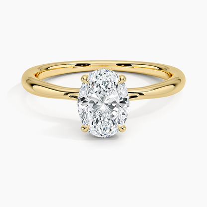 1.60 Carat Princess Halo Design Solitaire Lab Diamond Ring 18K - Florina 