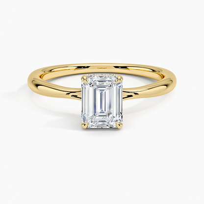 1.60 Carat Princess Halo Design Solitaire Lab Diamond Ring 18K - Florina 
