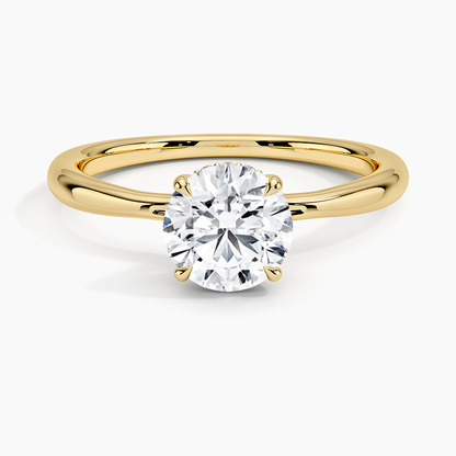 1.60 Carat Princess Halo Design Solitaire Lab Diamond Ring 18K - Florina 