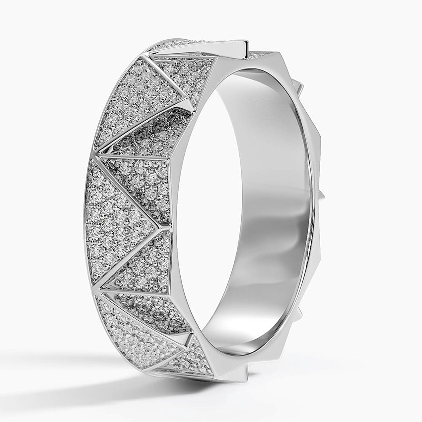 Alyans 1,00 Karat Yuvarlak Kesim Laboratuvar Pırlanta Yüzük 18K - Bold Diamonds