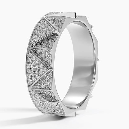 Alyans 1,00 Karat Yuvarlak Kesim Laboratuvar Pırlanta Yüzük 18K - Bold Diamonds