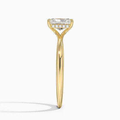 1.60 Carat Princess Halo Design Solitaire Lab Diamond Ring 18K - Florina 