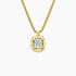 Secren Charm Cushion 1.00 karat Cushion Kesim Laboratuvar Pırlanta Kolye 18K - Bold Diamonds