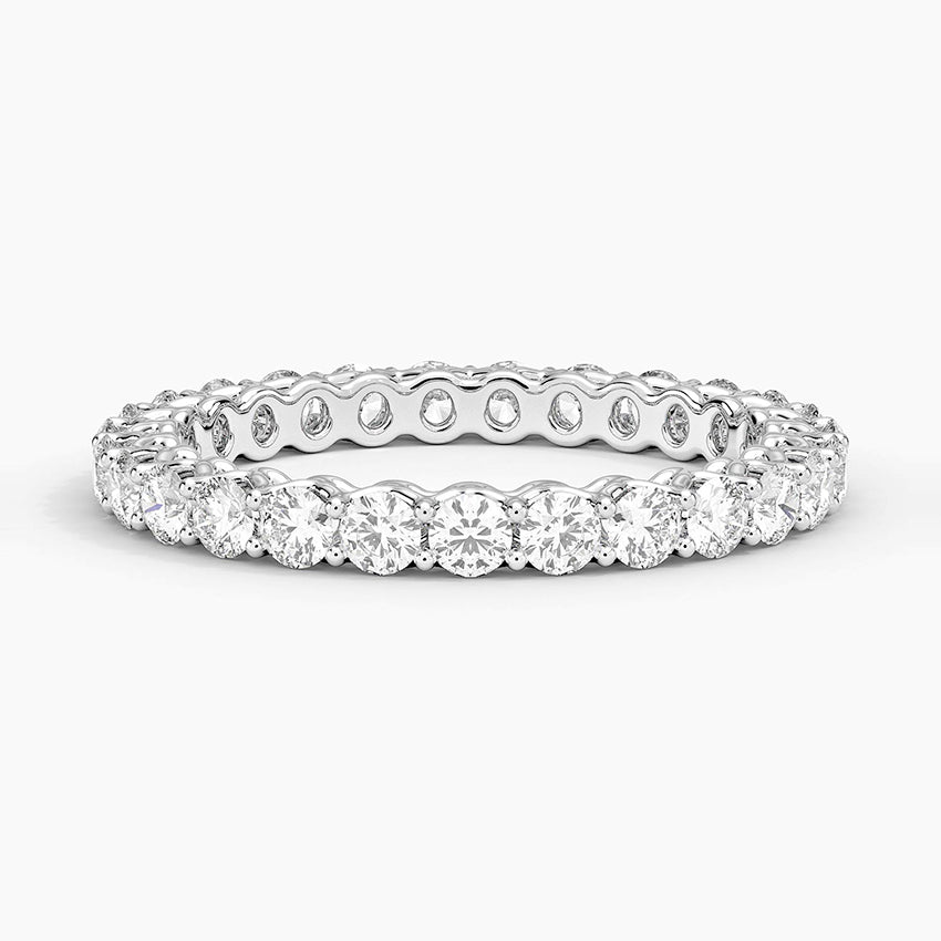 Tam Tur 1,00 Karat Yuvarlak Kesim Laboratuvar Pırlanta Yüzük 18K - Bold Diamonds