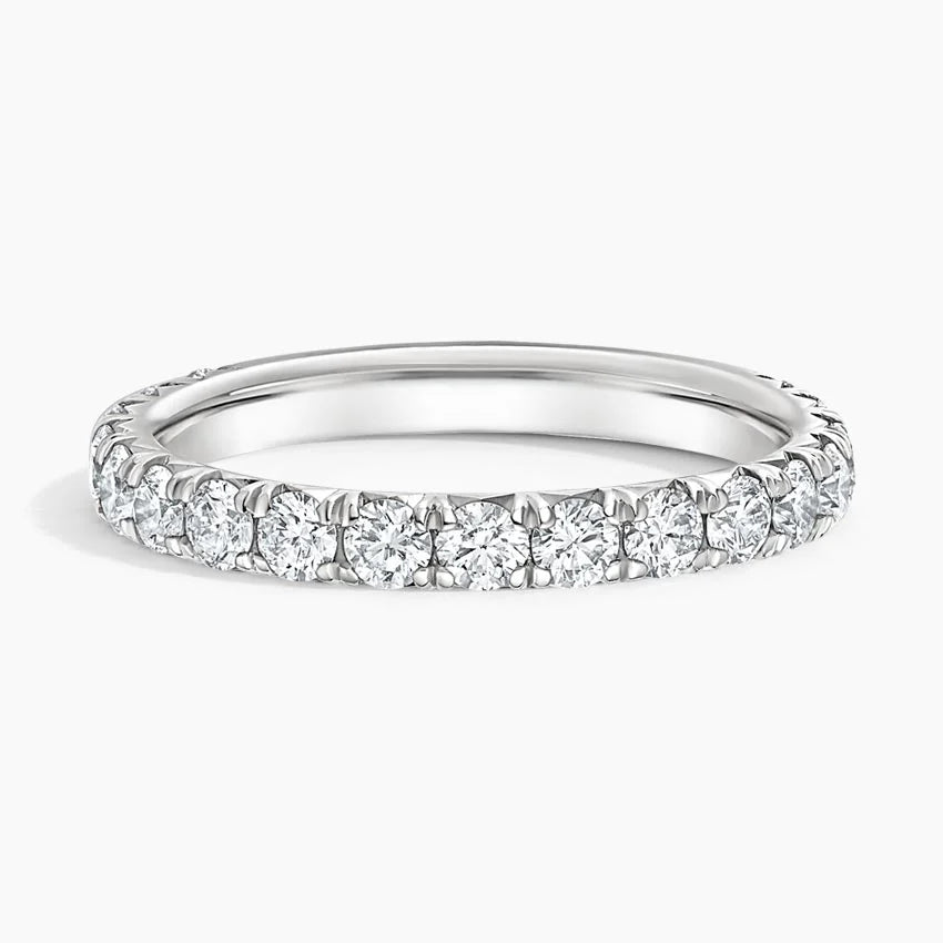 Tam Tur 1.00 Karat Yuvarlak Kesim Laboratuvar Pırlanta Yüzük 18K - Bold Diamonds