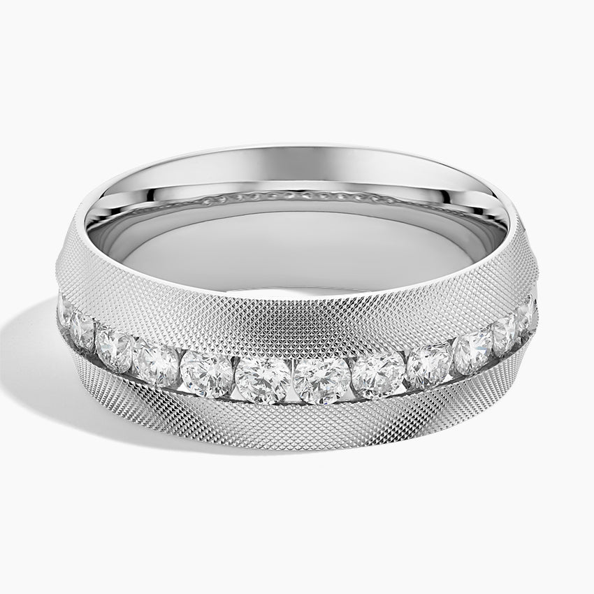 Alyans 1,00 Karat Yuvarlak Kesim Laboratuvar Pırlanta Yüzük 18K - Bold Diamonds