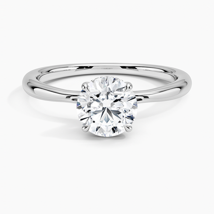1.60 Carat Princess Halo Design Solitaire Lab Diamond Ring 18K - Florina 