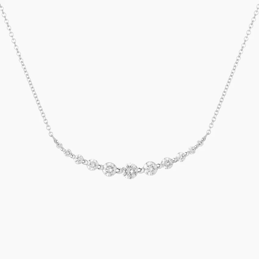 Işığın Dansı Model 1.00 karat Yuvarlak Kesim Laboratuvar Pırlanta Kolye 18K - Bold Diamonds