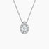 Damla Halo Model 1.00 karat Damla Kesim Laboratuvar Pırlanta Kolye 18K - Bold Diamonds