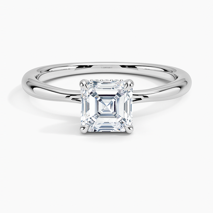 1.60 Carat Princess Halo Design Solitaire Lab Diamond Ring 18K - Florina 