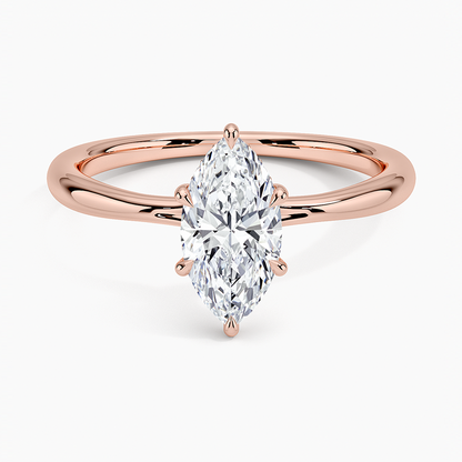 1.60 Carat Princess Halo Design Solitaire Lab Diamond Ring 18K - Florina 
