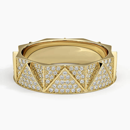 Alyans 1,00 Karat Yuvarlak Kesim Laboratuvar Pırlanta Yüzük 18K - Bold Diamonds