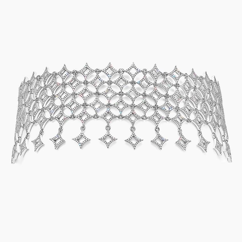 Kraliçelerin Işıltısı Model 10.00 karat Yuvarlak Kesim Laboratuvar Pırlanta Kolye 18K - Bold Diamonds